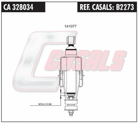 Shock Absorber, driver cab suspension (B2273)