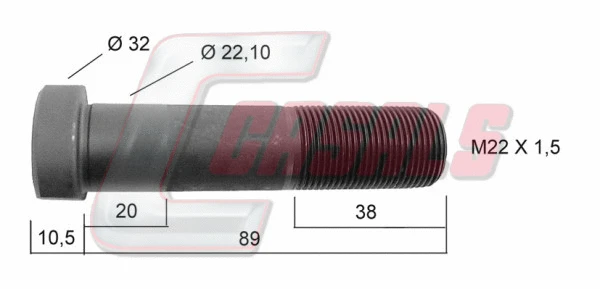 Wheel Stud (21225)