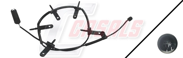 Warning Contact, brake pad wear (50236)