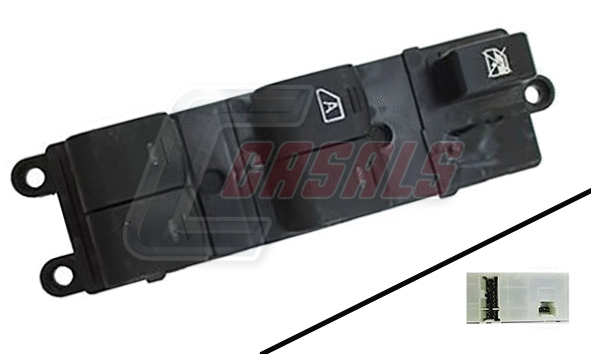 Switch, window regulator (65750)