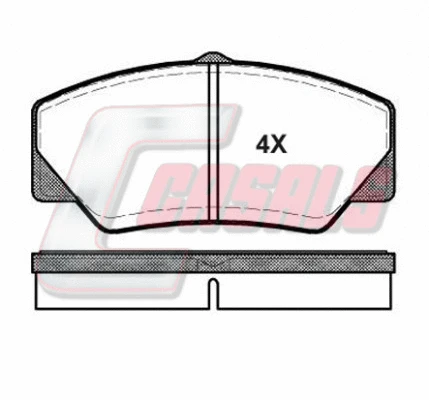 Brake Pad Set, disc brake (BKM450)