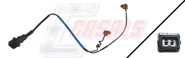 Warning Contact, brake pad wear (50157)