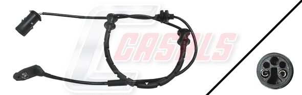 Warning Contact, brake pad wear (50185)
