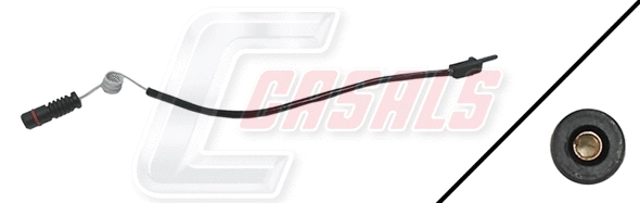 Warning Contact, brake pad wear (50175)
