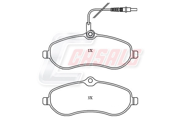 Brake Pad Set, disc brake (BKM595)