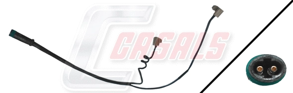Warning Contact, brake pad wear (50165)