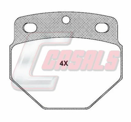 Brake Pad Set, disc brake (BKM594)