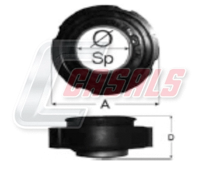 Suspension, propshaft (ST43)