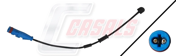 Warning Contact, brake pad wear (50188)