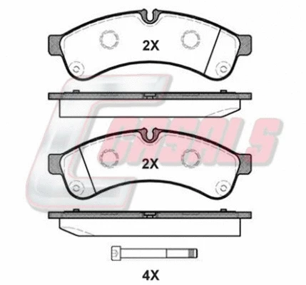 Brake Pad Set, disc brake (BKM231)