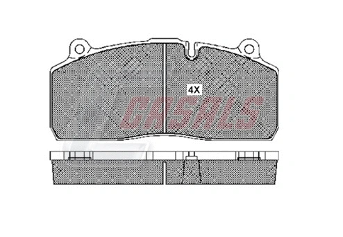 Brake Pad Set, disc brake (BKM274)