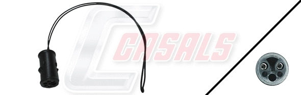 Warning Contact, brake pad wear (50010)