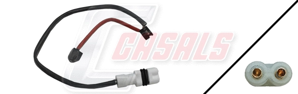 Warning Contact, brake pad wear (50107)