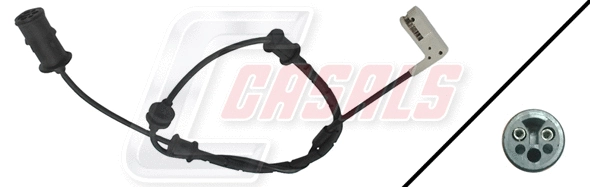 Warning Contact, brake pad wear (50218)