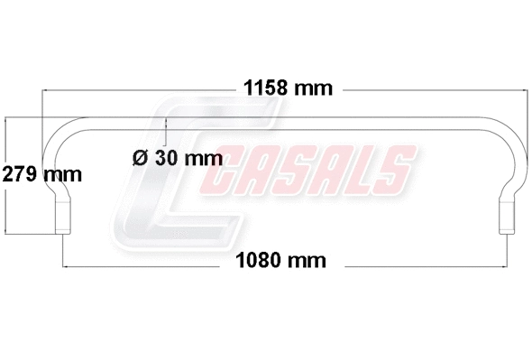 Stabiliser Bar, suspension (E1124)