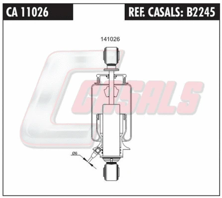 Shock Absorber, driver cab suspension (B2245)