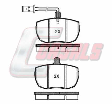 Brake Pad Set, disc brake (BKM653)