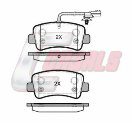 Brake Pad Set, disc brake (BKM112)