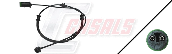 Warning Contact, brake pad wear (50190)
