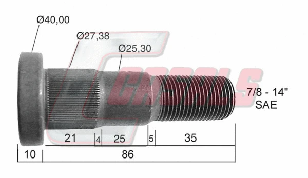 Wheel Stud (21306)