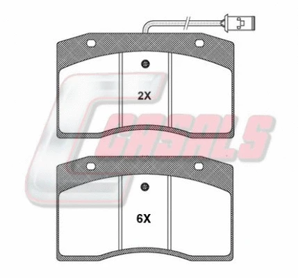 Brake Pad Set, disc brake (BKM075)