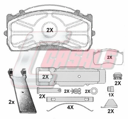 Brake Pad Set, disc brake (BKM1277)