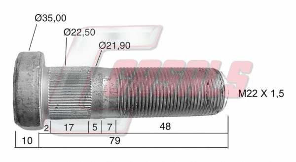 Wheel Stud (21474)