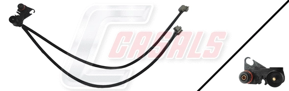 Warning Contact, brake pad wear (50015)