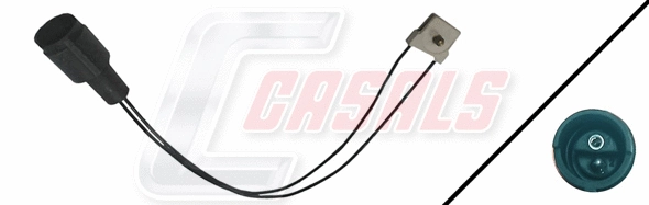 Warning Contact, brake pad wear (50056)