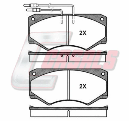 Brake Pad Set, disc brake (BKM492)