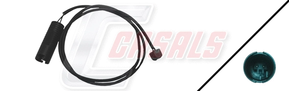 Warning Contact, brake pad wear (50070)