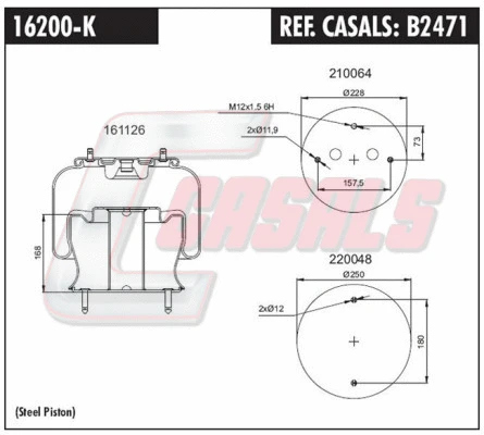 Bellow, air suspension (B2471)