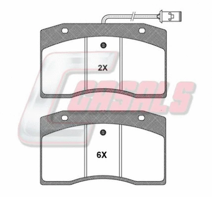 Brake Pad Set, disc brake (BKM801)