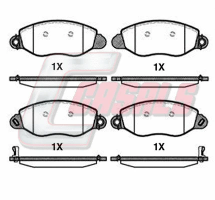 Brake Pad Set, disc brake (BKM4749)