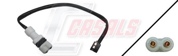 Warning Contact, brake pad wear (50094)