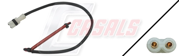 Warning Contact, brake pad wear (50195)