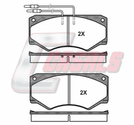 Brake Pad Set, disc brake (BKM156)