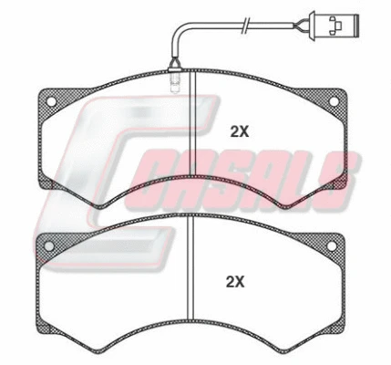 Brake Pad Set, disc brake (BKM952)