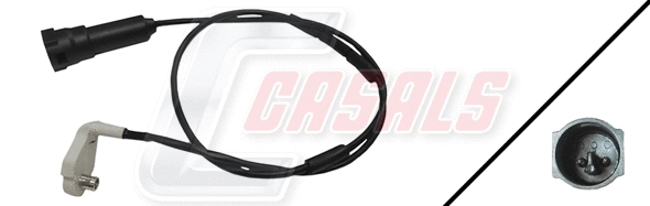 Warning Contact, brake pad wear (50184)