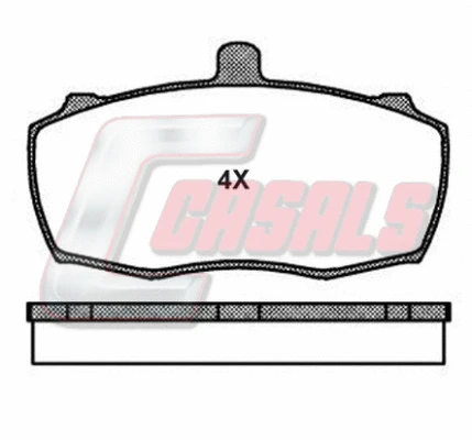Brake Pad Set, disc brake (BKM836)