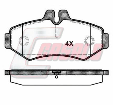 Brake Pad Set, disc brake (BKM1306)