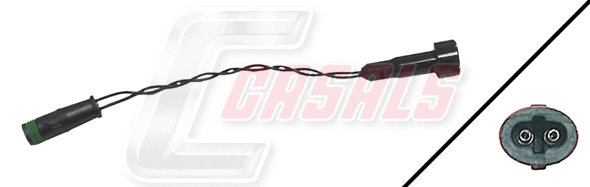 Warning Contact, brake pad wear (50159)