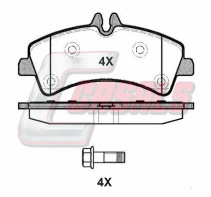 Brake Pad Set, disc brake (BKM217)