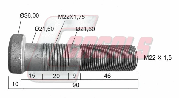 Wheel Stud (21418)