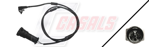 Warning Contact, brake pad wear (50047)