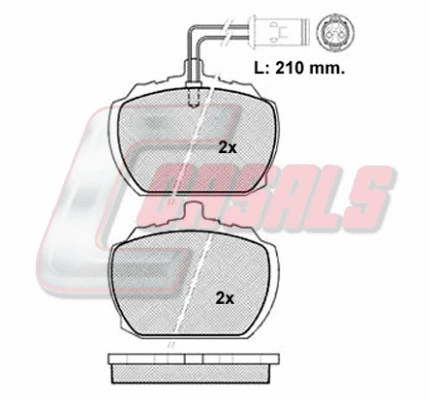 Brake Pad Set, disc brake (BKM833)