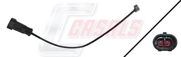 Warning Contact, brake pad wear (50083B)