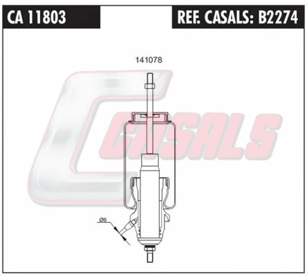 Shock Absorber, driver cab suspension (B2274)