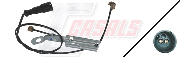 Warning Contact, brake pad wear (50205)