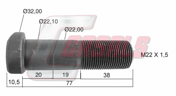 Wheel Stud (21223)